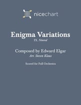 Enigma Variations, IX. Nimrod Orchestra sheet music cover